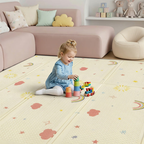 Baby Play Mat - Foldable Reversible Waterproof Padded 5877