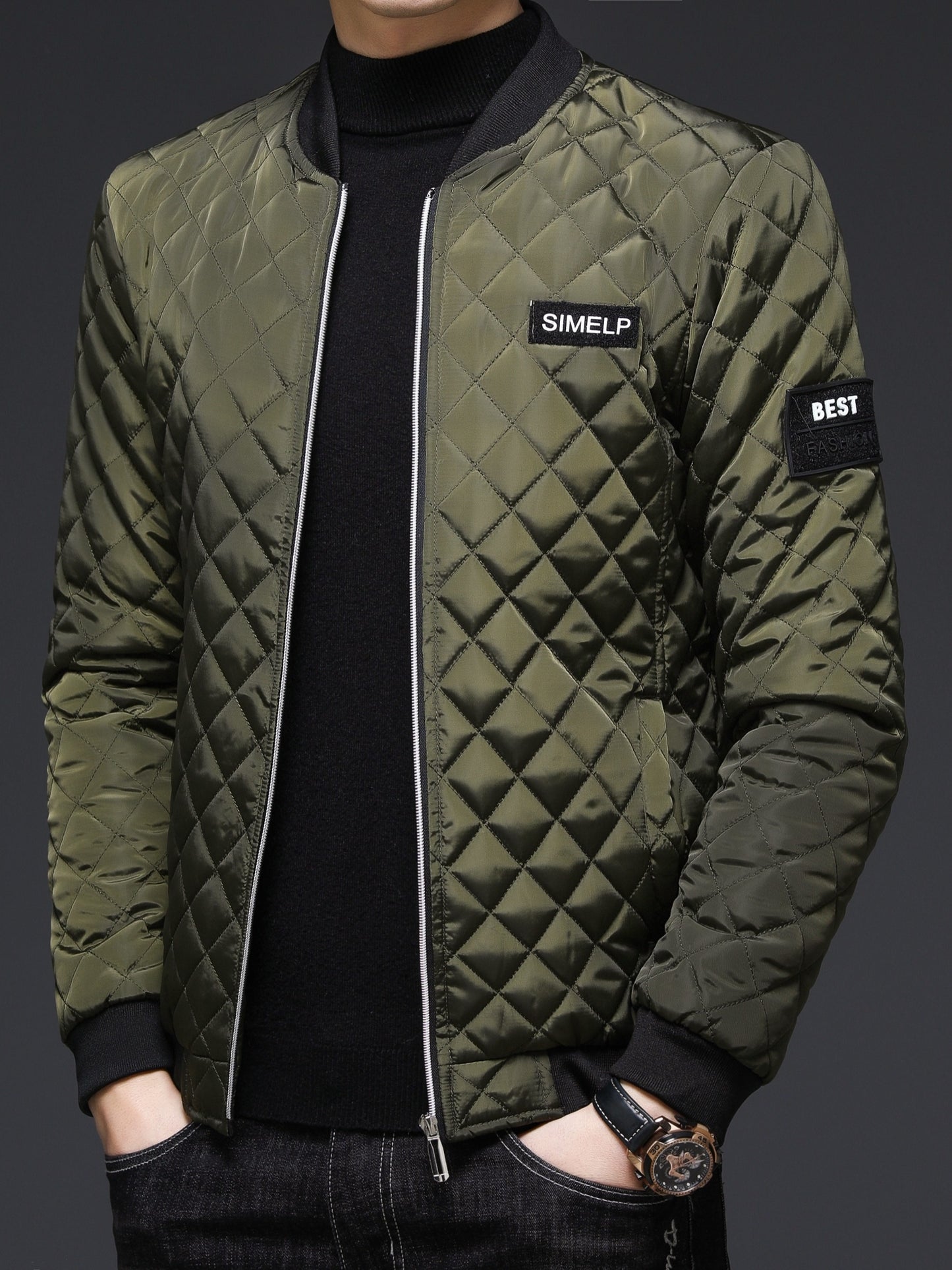 2025 Casual Men Graphic Printed Zipper Pockets Spring Autumn Rave Jacket for Traveling Back to School Casual Jacket, Suitable for Autumn AND Winter Valentine's Day Gifts
