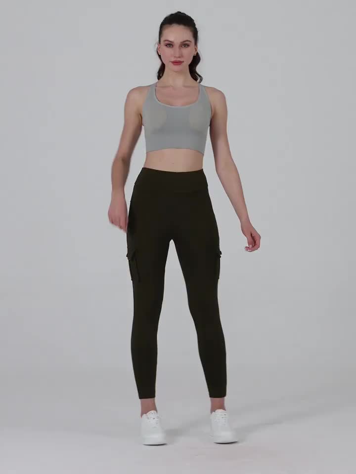 One-piece - Four-season Style Women'S Fashionable Work Pants With Pockets, Flares The Hips And Slims The Figure. Suitable For, Outdoor Leisure. Multi-pocket Ankle-length Pants, Casual Women'S Wear, Summer Women'S Wear. Available In Five Colors