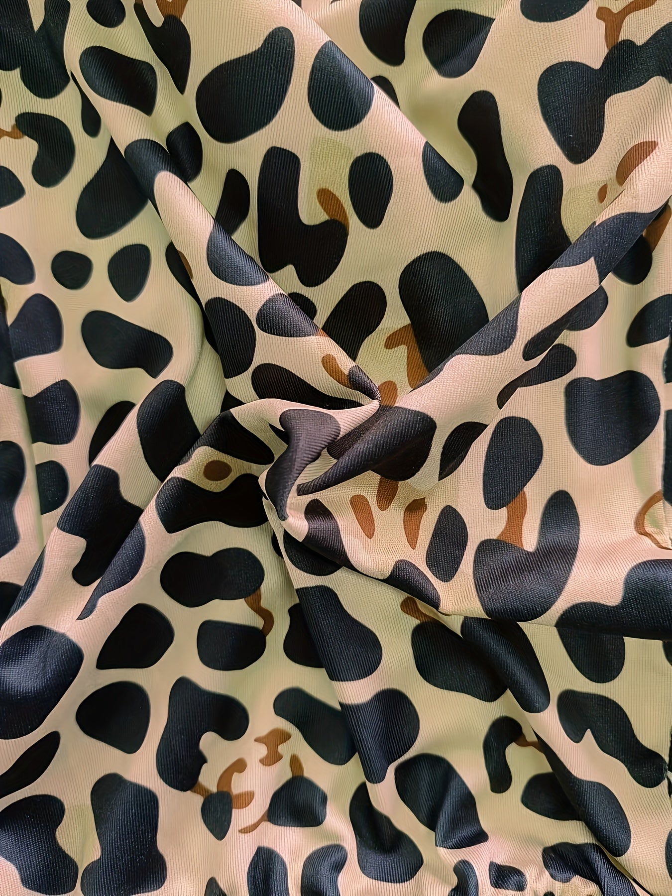 Leopard Print Fashion Trend New Waist Cinching Jumpsuit Commuting Summer Jumpsuit