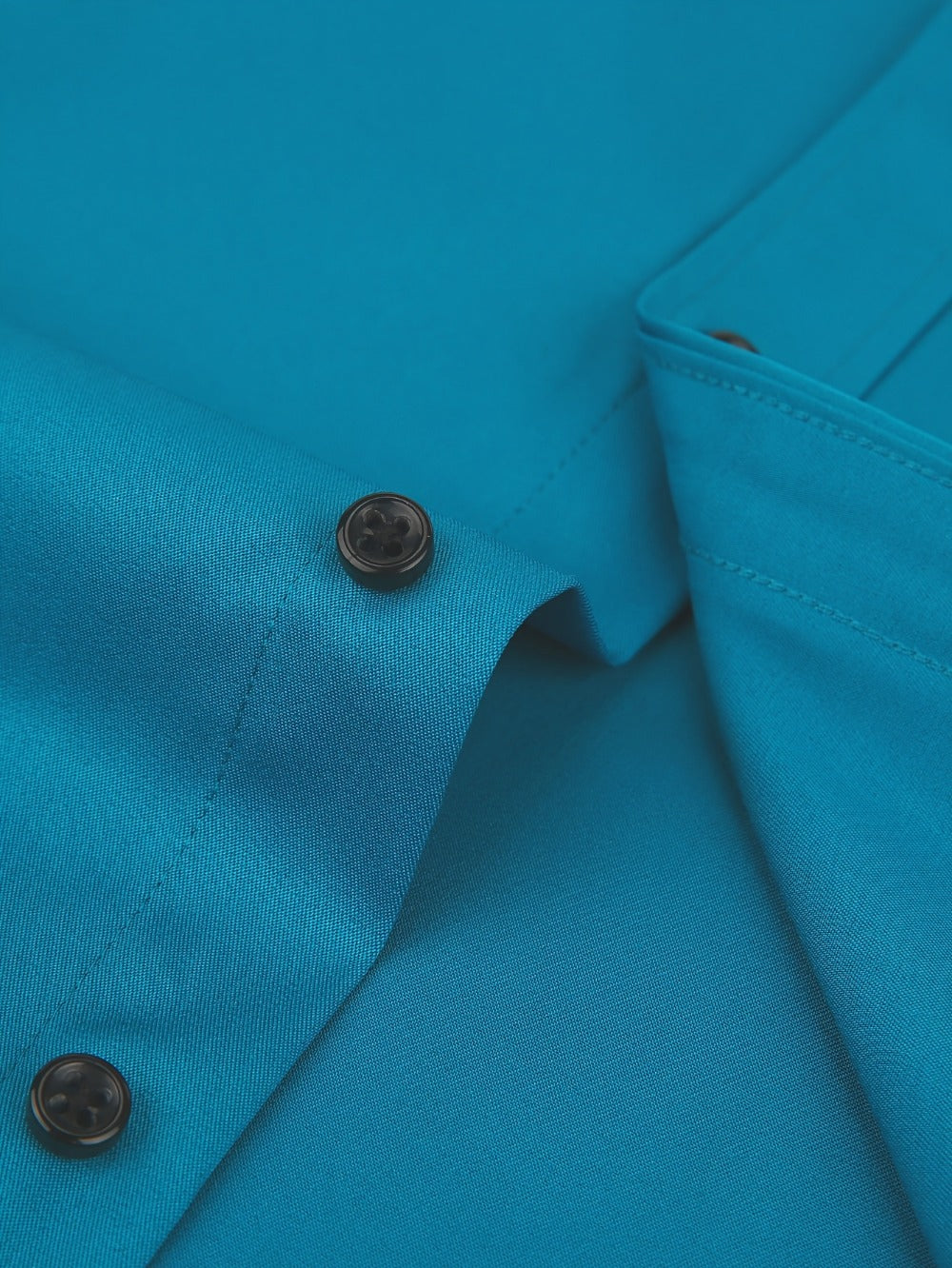 Men's Solid Color Dress Shirt - Classic Neck Short Sleeve 528165
