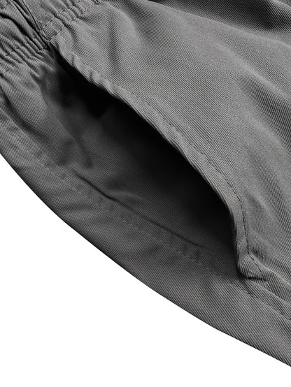 Men's Grey Polyester Cargo Shorts - product view 27