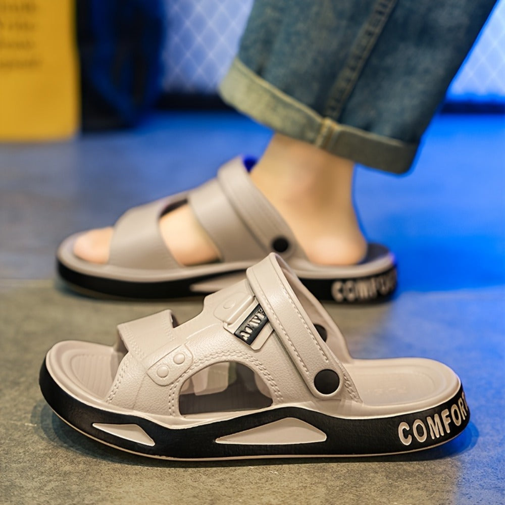Men's Slippers - Non-Slip Sole for Beach & Water 368421
