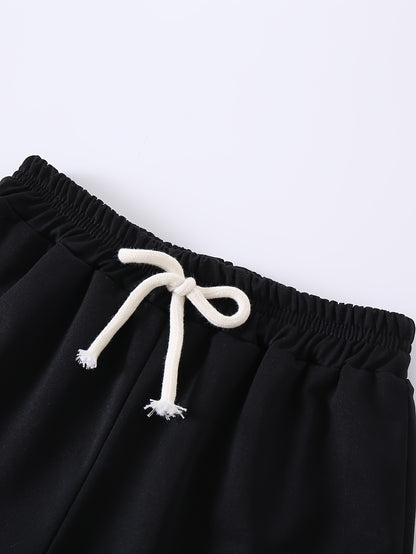 4pcs Girls' Summer Shorts with Heart Print & Bow Front - Non- Bow Tie Waistband, Machine Washable Casual Shorts Suitable for, Playdates, Casual Attire - Spring/Summer Outfits for to, Perfect for Outdoor
