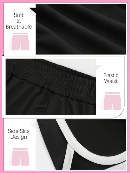 Random 6pcs Of Girls' Sporty Shorts, Children's High-waisted Yoga Dance Cycling Shorts, Comfortable Gymnastics Shorts, 2-12 Years Old, Spring Clothes, Summer Clothes, Easter Gifts, Discounted, 4th Of July, Perfect for Outdoor