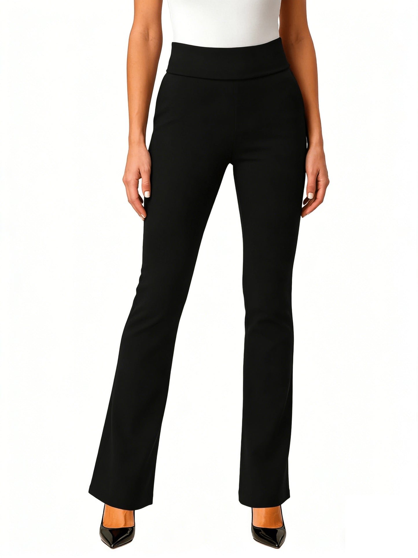 Women's High-Waist Dress Pants, High-Waist Leggings, Work and Casual Trousers, Sweatpants with Pockets, Suitable for the,, S, Daily Life, Work, Etc.