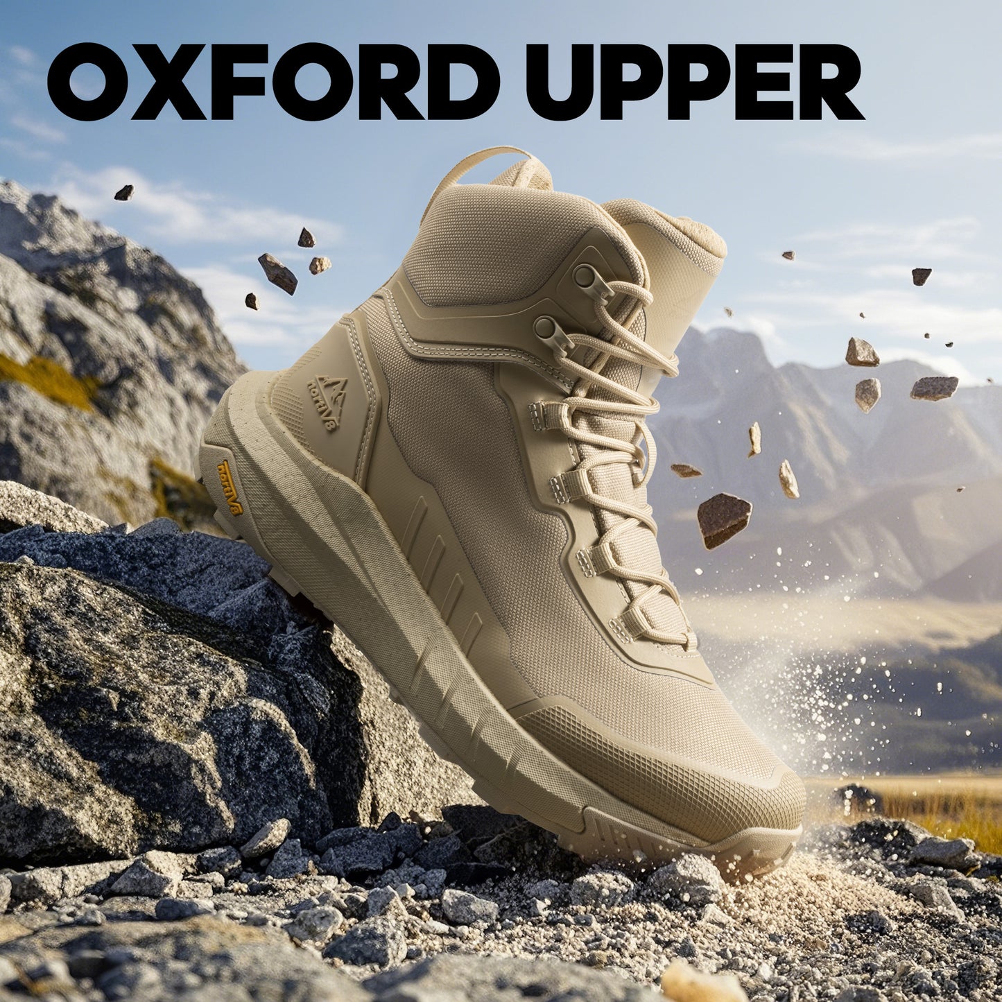 Men's Tactical Hiking Boot Lightweight Cushion Sole Boots for Work All Day Side Zipper Motorcycle Combat Boot 8 Inches