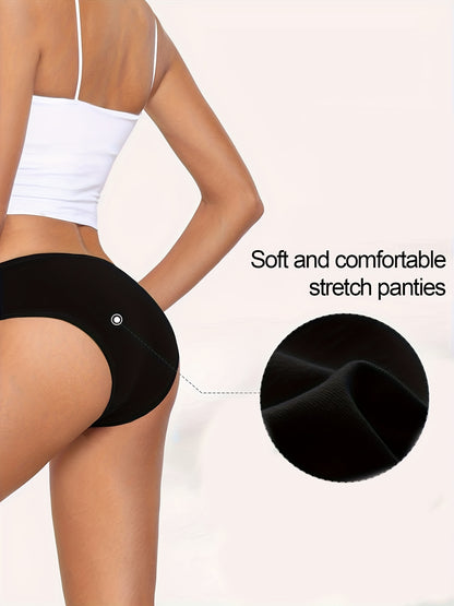 2026 7pcs S-XXL Pure Women's Low Waisted Panties, Women's Underwear, Comfortable Women's Panties, Women Lingerie Game Day Football Fan Gear for All Fans