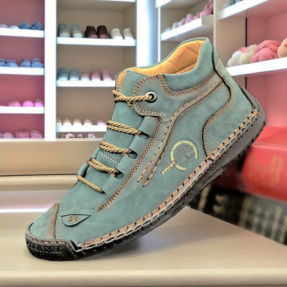 Women's Retro Casual Shoes, Seasonal Classic, Lace Up Short Boots, Women Shoes