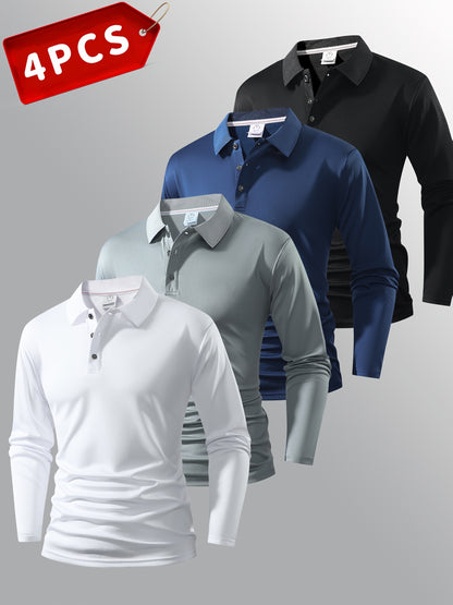 Men's Black/White/Grey/Navy Blue Polyester Shirt - product view 6