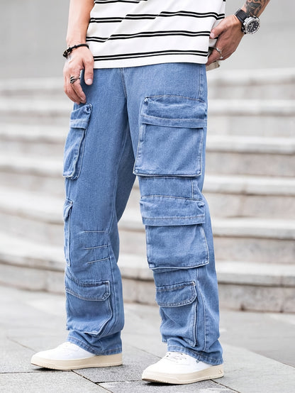 Men'S Cargo Pants Featuring Various Pockets - Made from a, Suitable for Casual Wear Throughout The Year