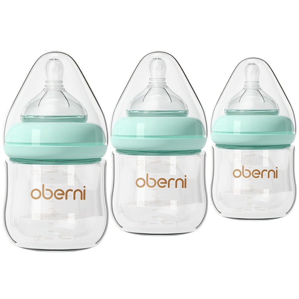 Baby Bottle - Anti-Colic Glass Oberni 4Oz