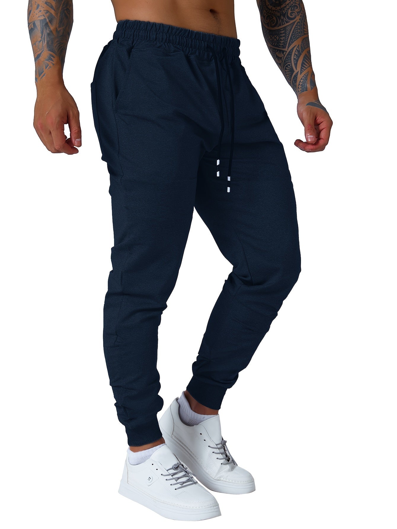 Set of 3 Men'S Athletic Joggers, Stylish Sweatpants for Sports