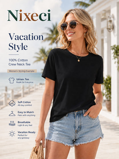 USA 250th Anniversary Independence Day American Flag Stars and Stripes Print Crew Neck T-Shirt, Summer Casual Vacation Women's Short Sleeve Top, Soft Stretch Fabric, Multiple Colors Available