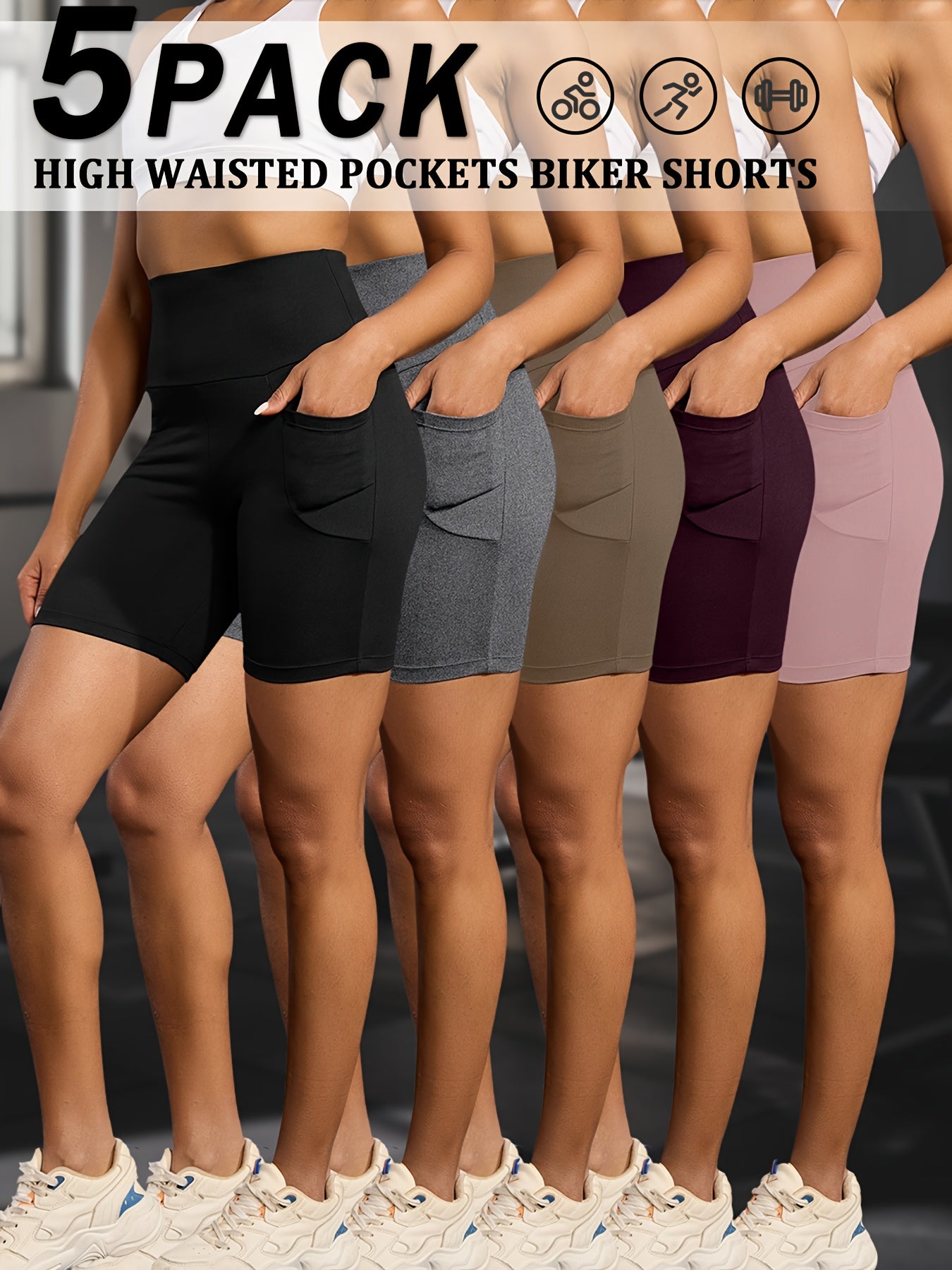Women's Mixed Color 3 High-Waist Pants - product view 11