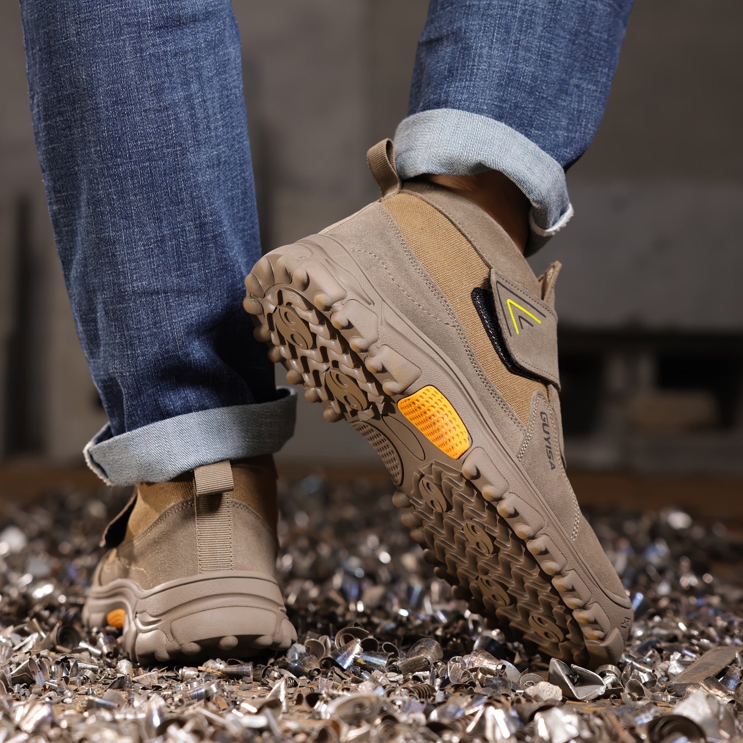 Men's Safety Shoes Anti-smashing/Stabbing-proof Steel Toe Steel Plate High Temperature  Sparkproof All Season Professional Welding Safety Shoes