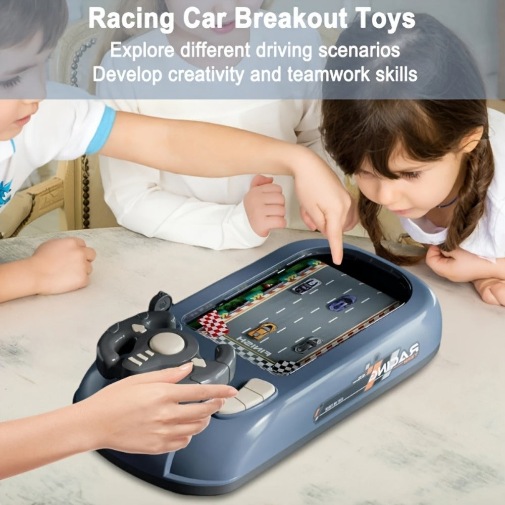 Kids Steering Wheel Toy - Electronic Driving Adventure Game