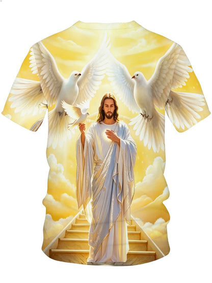 Men's Faith Graphic T-Shirt - Classic Neck Short Sleeve 446309