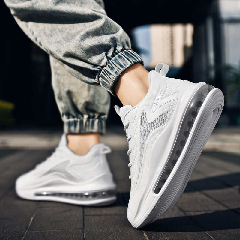 Men's Sneakers, Fashionable Lace Up, Lightweight Anti Slip And Shock-absorbing Air Cushion, Comfortable And Breathable Men's Shoes, Fitness Tennis Shoes, Running Shoes For Men, Work Boots For Men,