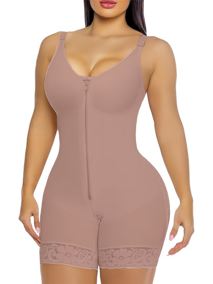 Women's Sports Yoga Shaper: Tummy-Tucking, Butt-Lifting, And Body-Sculpting Pants with Zipper, Detachable Straps, And Zipper Crotch; Gym And Casual Workout Tummy-Tucking Shaper; Top Summer Choice for Tummy Control; Waist And Abdominal Shaping Band