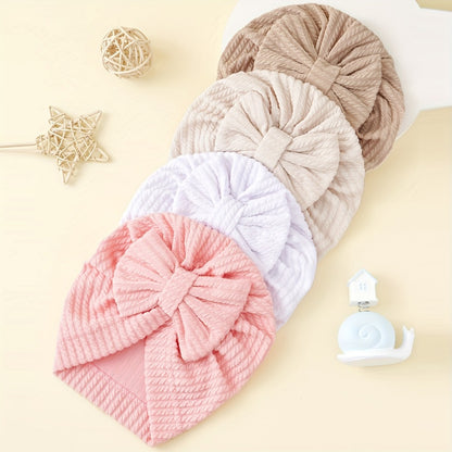 Baby Flower Caps - 4-Piece Soft Hat Set