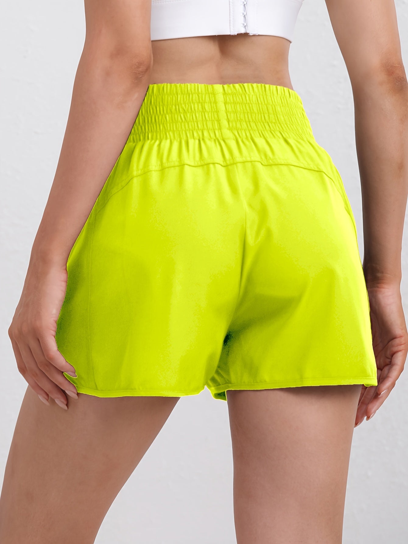 Women's Khaki High-Waist Shorts - product view 14