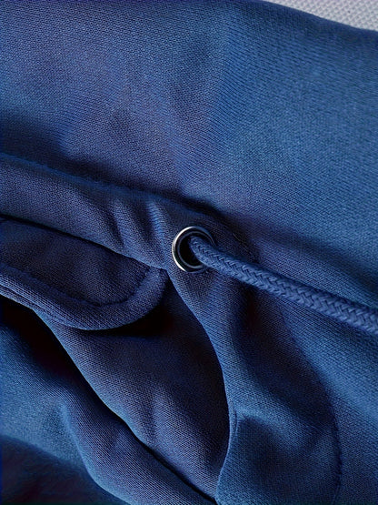 Men's Black Polyester Hoodie - product view 9