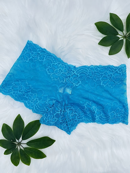[Multi-Color Thong Panties] 33 Lace Trim Sheer Thong Panties, Multi-Color Sexy High-Elasticity Women's Underwear (Random Delivery)