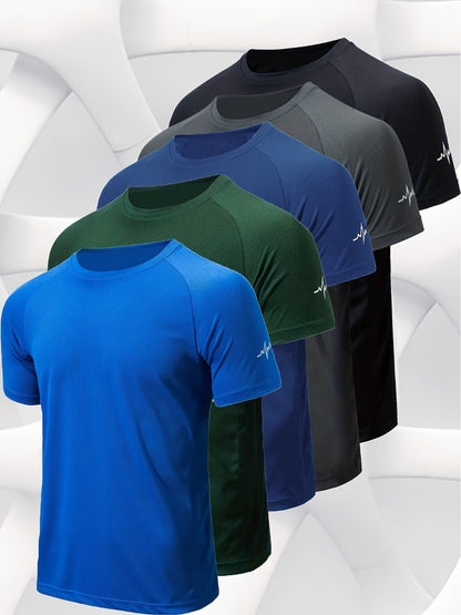 Men's Performance T-Shirt - Round Neck Short Sleeve Travel Style 055269