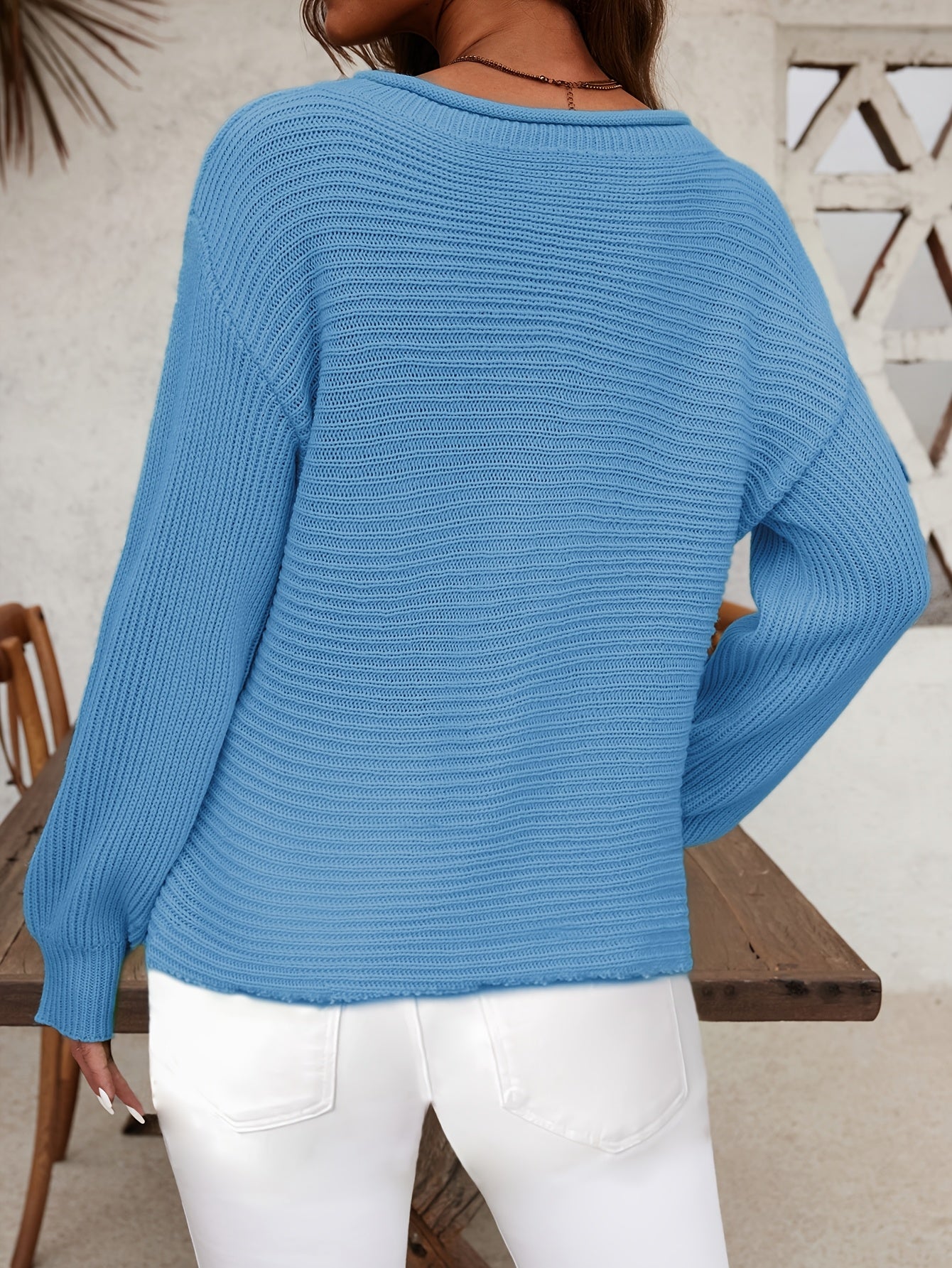 Women's Elegant One-Shoulder Sweater - Chic Drop Shoulder Off-the-Shoulders Pullover, Soft Long Sleeve Top for Fall/Winter, Party, Everyday & Formal Events - Women's Clothing, Winter Wardrobe, Slim Fit, Cozy Fabric, Stylish Blouse, Fashion Lovers