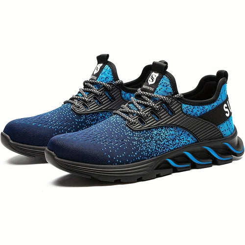 Men Women Steel Toe Sneakers Work Shoes Lightweight Comfortable Shoes Slip-Resistant Composite Toe Shoes for Construction