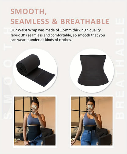 Women Waist Trainer Bandage Wrap Sauna Belt Long Torso Tummy Wraps Belly Body Shaper Waist Trimmer Belt