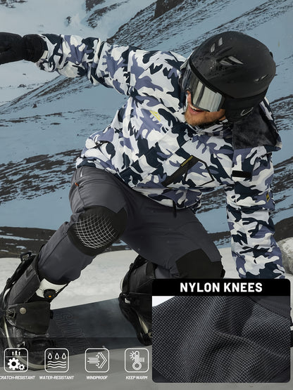 Men's Winter Fleece Pants Outdoor Softshell Pants Thickened Warm Lined Camping Fishing Trekking Hiking Pants Casual Trousers