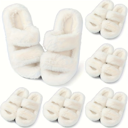 Women's Slippers - Plush Lined for Everyday Wear