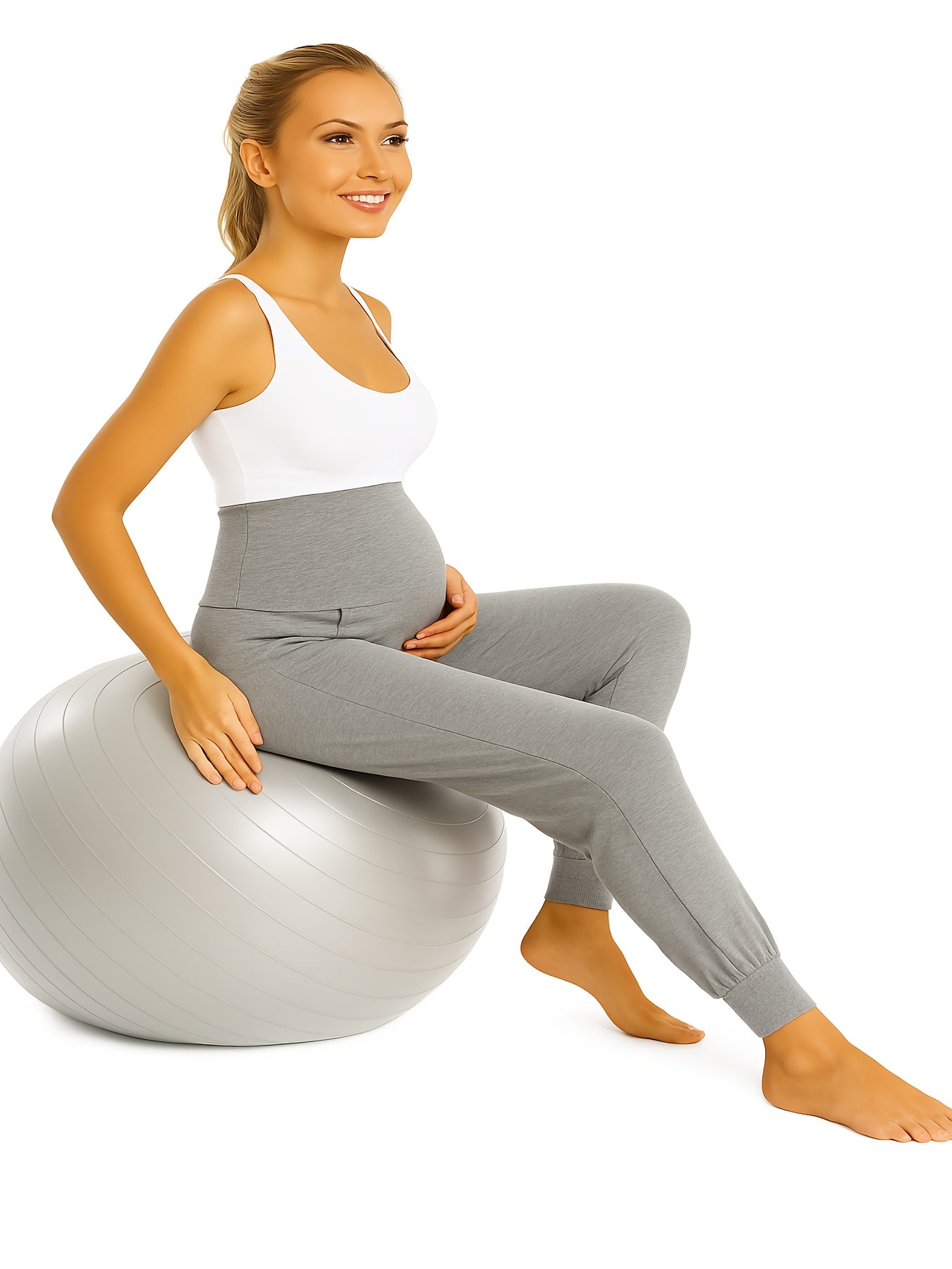 Maternity Women'S Casual Pants Stretchy Comfortable Lounge Pants