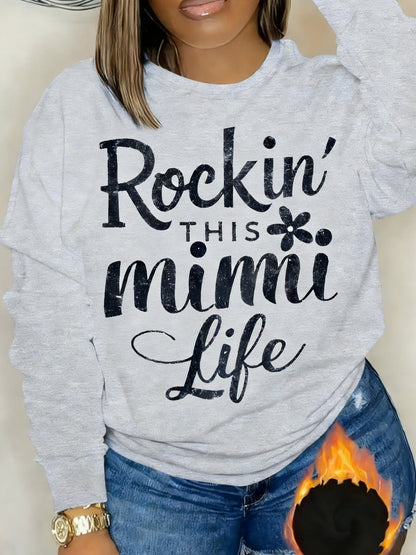 Floral Rock Style Mimi Life Women'S Sweatshirt