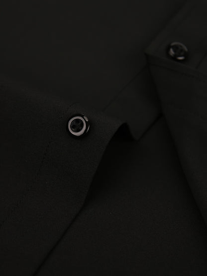Men's Regular Fit Casual Button Shirts Long Sleeve Stretch Breathable Wrinkle Resistant Solid Work Weekend Wear