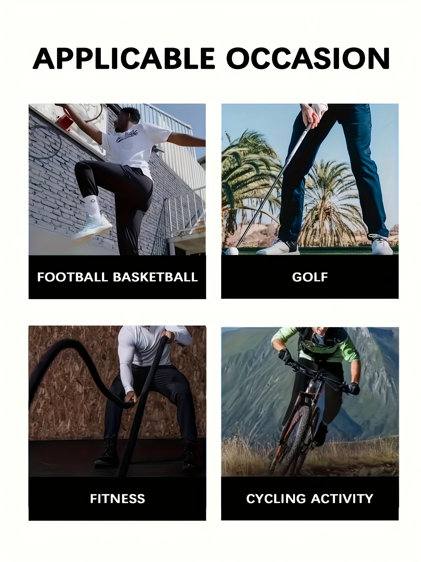 3pcs Men's Lightweight Quick Dry Long Pants, Breathable Athletic Pants with Zipper Pockets, Elastic Drawstring Waist, Ideal for Gym, Running, Hiking, Daily Casual Wear, Fishing, Camping, Perfect As A Gift