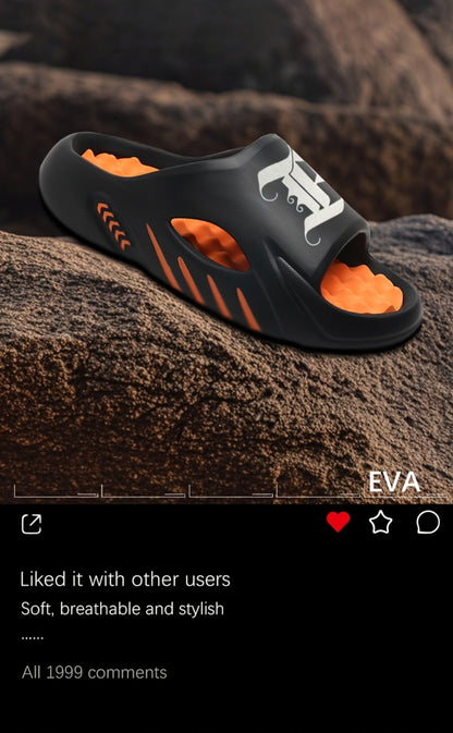 Men's Slippers - Non-Slip Sole