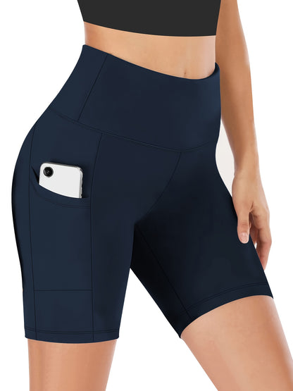 Women's Black Polyester High-Waist Shorts - product view 22