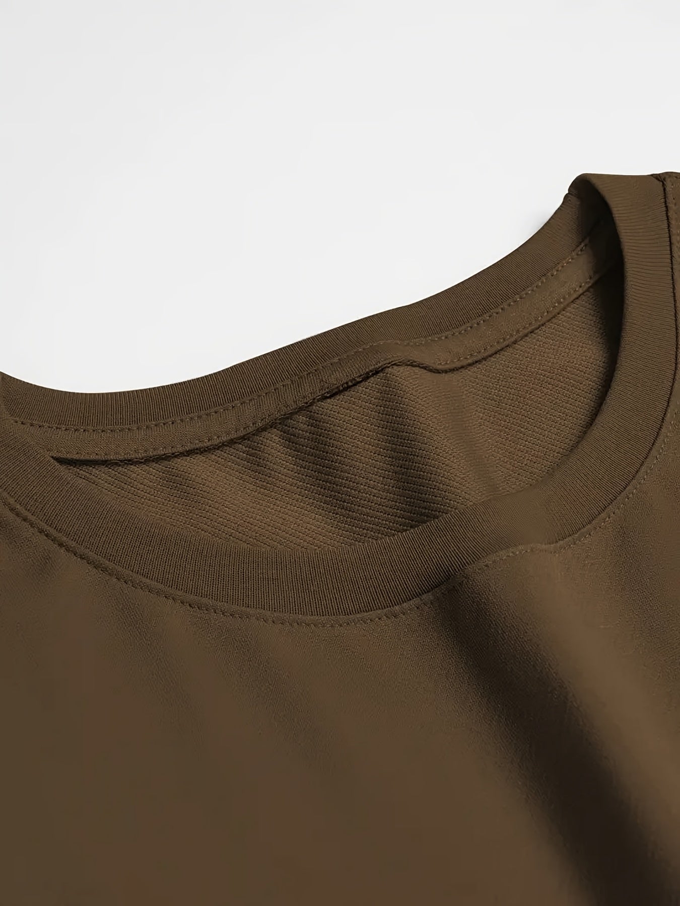 Printed Letter Design, Casual Crew Neck T-Shirt for Men, Made from 100% Knit Fabric, Short-Sleeved Top Suitable for Spring And Summer, Stylish And Adaptable