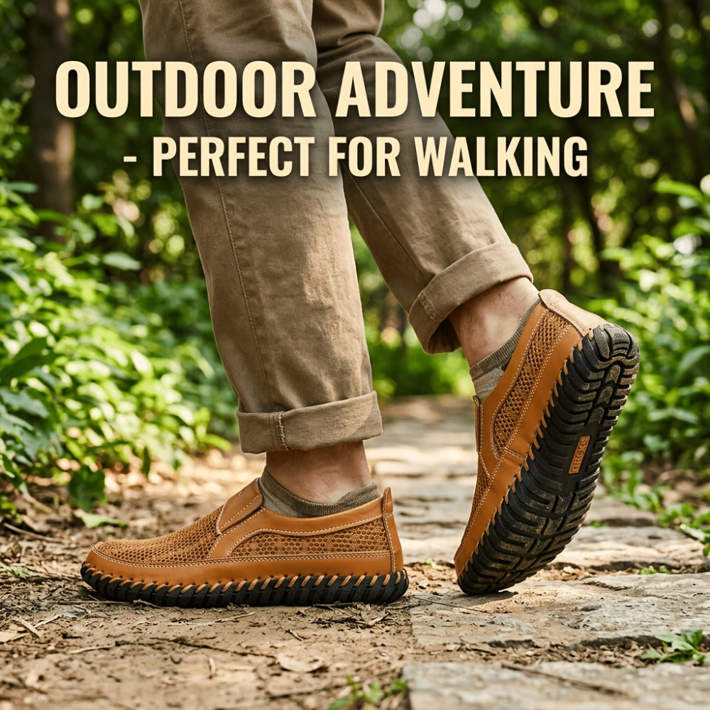 Men's Loafers & Flats - Breathable Mesh Slip-On for Outdoor & Travel 949029