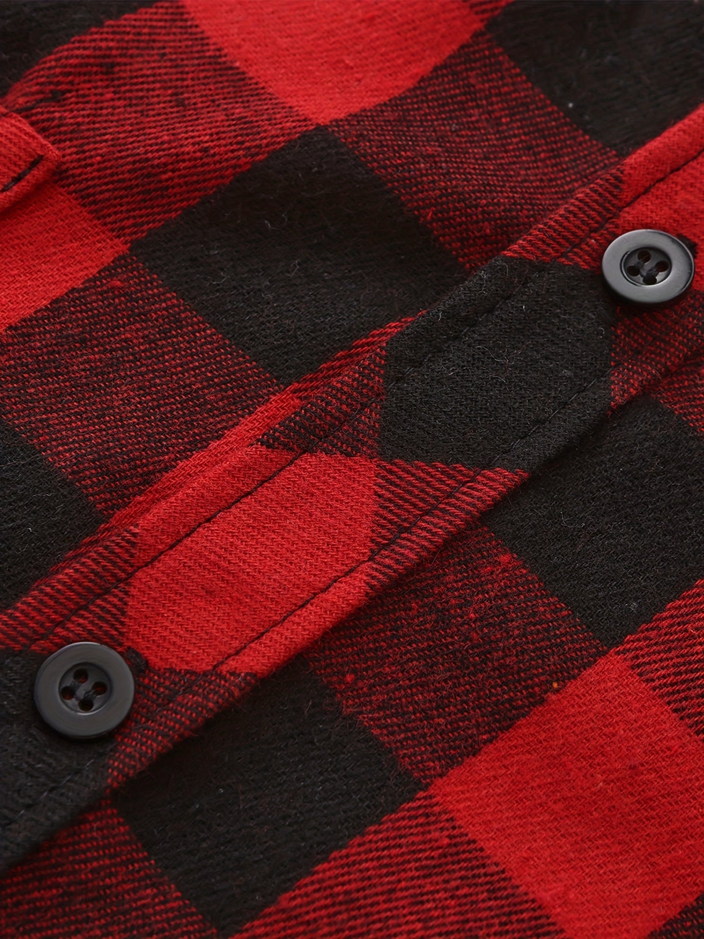 3pcs Men's Flannel Hoodie Shirts Casual Button Plaid Shirt Jackets for Men Long Sleeve Stylish Hooded with Pocket