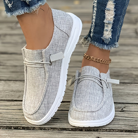 Women's Spring/Fall Slip-On Shoes Low-Top Flat Elastic Lace-Up Strap Shoes Stylish Casual Everyday Loafers The Perfect Gift for Mom Or Wife Shipped From Local Warehouse On Women's Shoes, Women Shoes