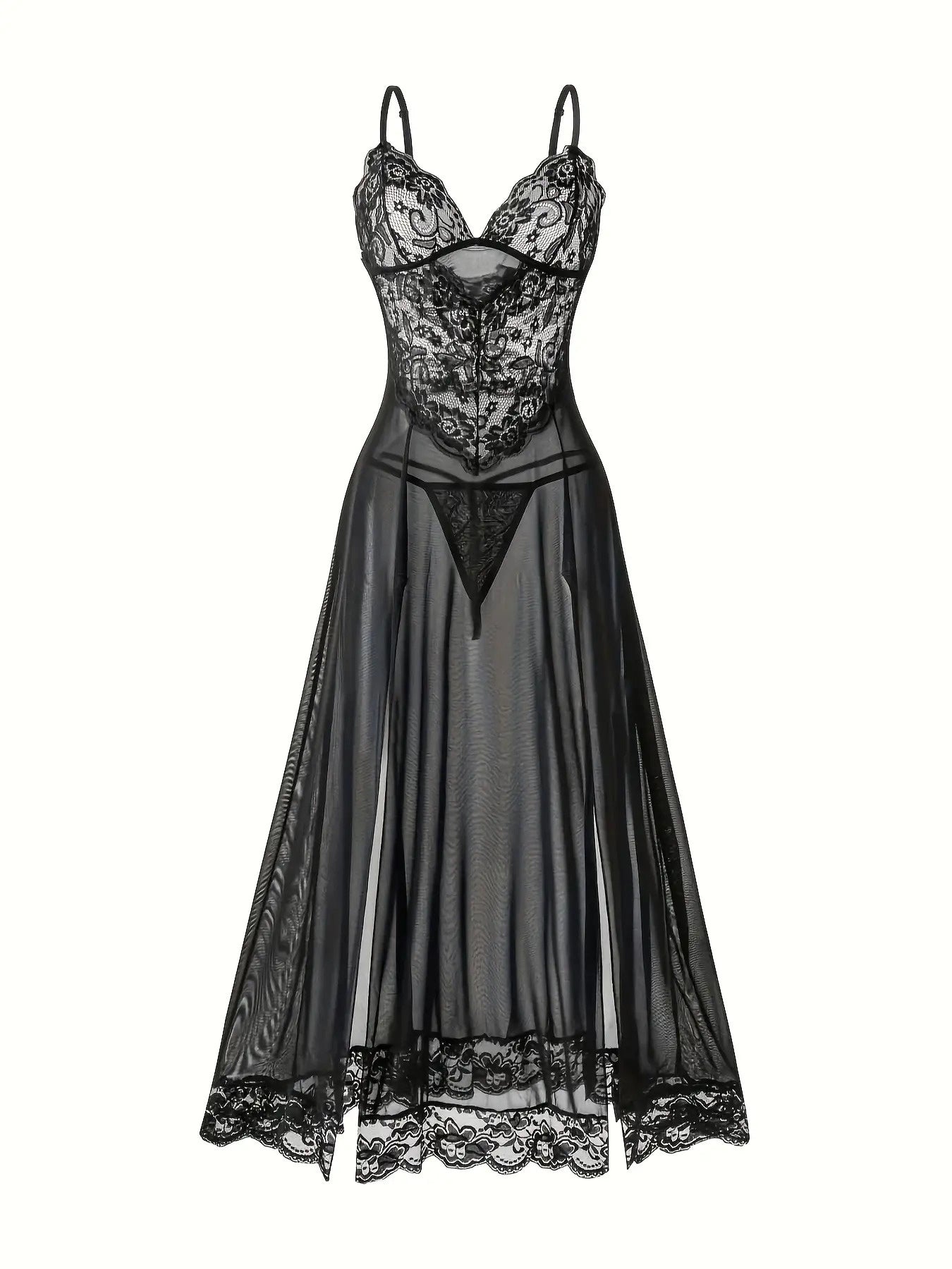Women's Sexy Nightgown Set Long Dress