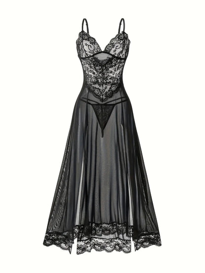 Women's Sexy Nightgown Set Long Dress