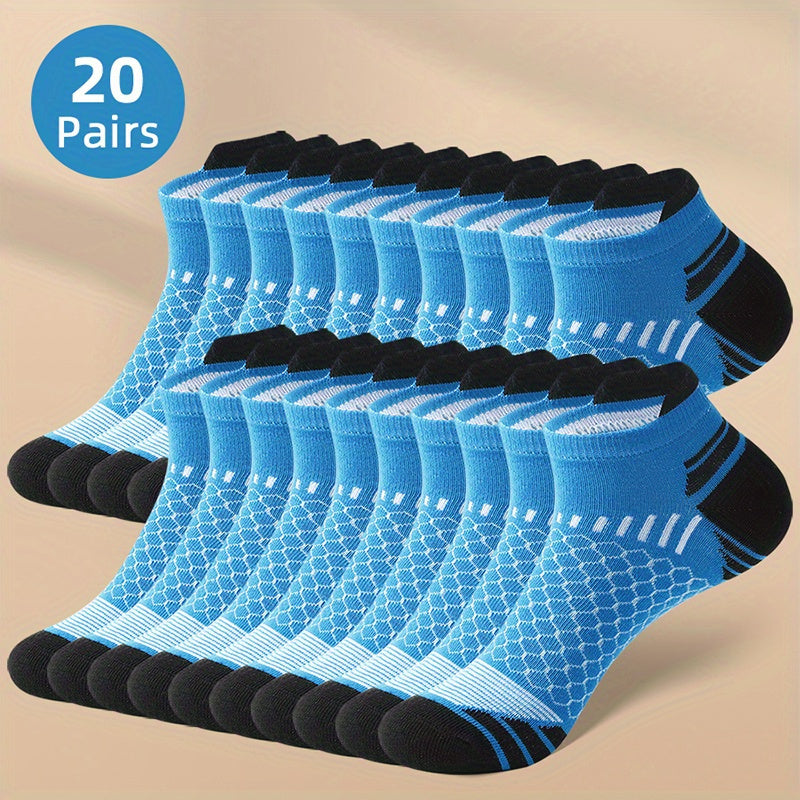 20/ 60 Pairs of Socks Men'S Socks Summer Season Men'S Tube Socks Low-Top Socks Sweat