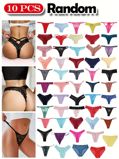 Women's Mixed colors Lace Underwear - product view 5