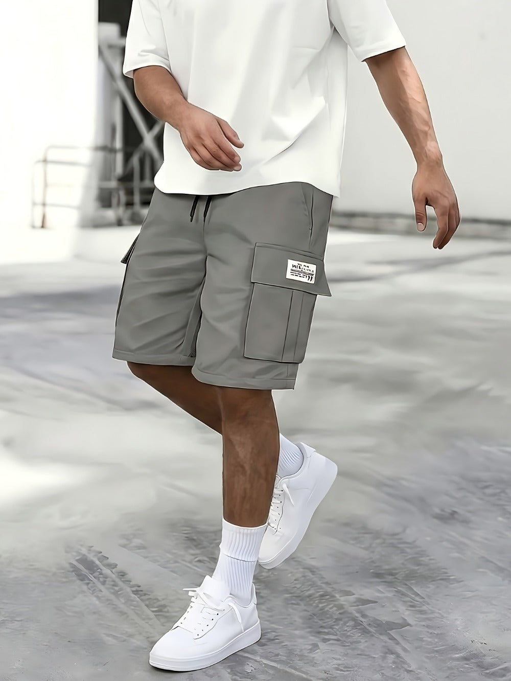 Men's Cargo Shorts - Drawstring Waist With Pockets Weekend Style