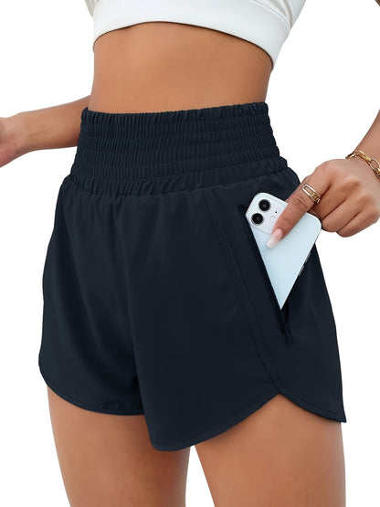Women's Khaki High-Waist Shorts - product view 6